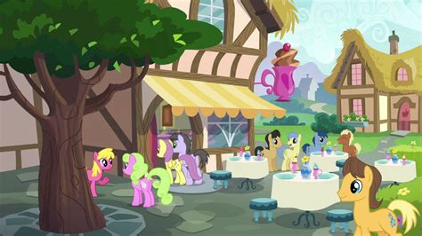 Image Ponies Outside The Ponyville Cafe S7e3png My Little Pony