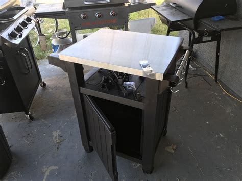 Storage For Bbq Tools Wstainless Top Rblackstonegriddle