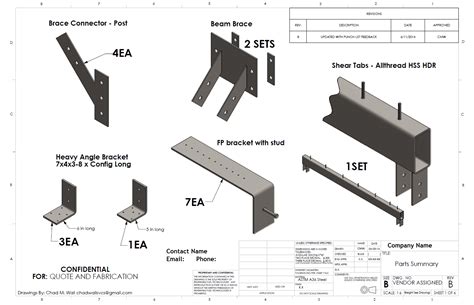 Fabrication Drawings — Chad M Wall Consulting And Services