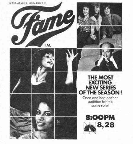 Fame Tv Series Tv Guide Adverts Season Debbie Allen Lee
