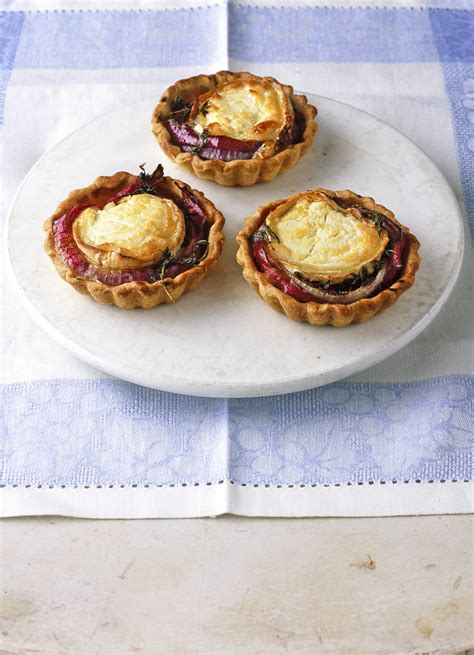 Goats Cheese And Red Onion Tarts Recipe Olive Magazine