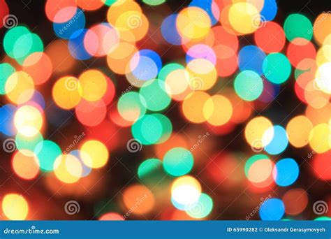 Blurred Different Color Lights Stock Photo Image Of Lights Circles