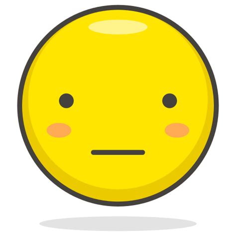 Icono Neutral La Cara En 780 Free Vector Emoji