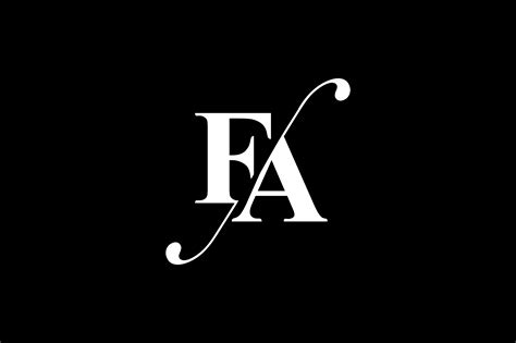 Music the fourth tone of the diatonic scale in solfeggio. FA Monogram Logo Design By Vectorseller | TheHungryJPEG.com