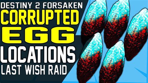 Destiny 2 ALL 5 CORRUPTED EGGS LOCATIONS In Last Wish Raid FREE