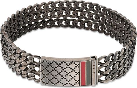 Gucci Diamantissima Link Bracelet For Men In Silver For Men Lyst