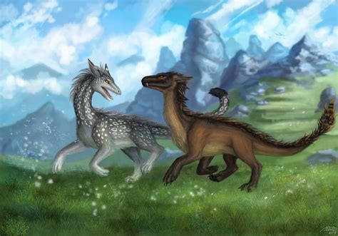 Fluffy Dragons Commission By X Celebril X On Deviantart