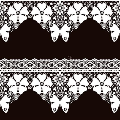 White Seamless Lace Pattern Stock Illustration Illustration Of Lace