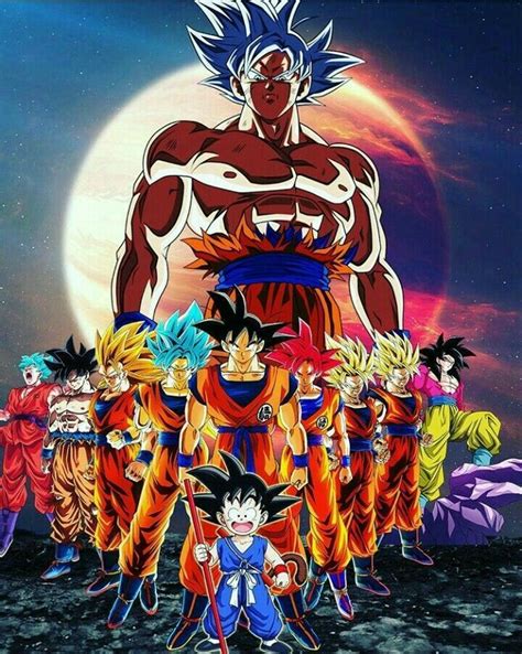 Transformaciones De Goku Personajes De Dragon Ball Personajes De