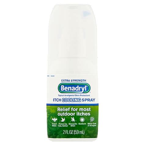Benadryl Extra Strength Itch Cooling Spray 2 Fl Oz