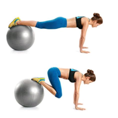 Stability Ball Jackknife Exercise How To Workout Trainer By Skimble