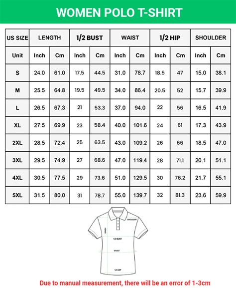Womens Polo Size Chart Ubicaciondepersonascdmxgobmx
