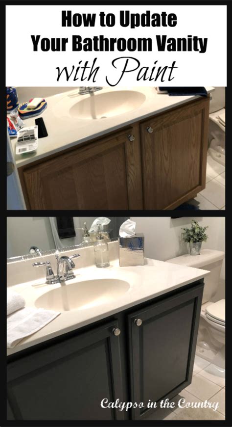 How To Paint A Bathroom Vanity Helpful Tips Calypso In The Country