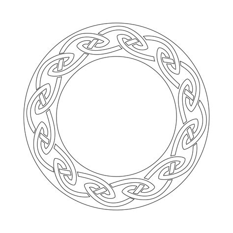 Celtic Circle Irish Knots Circle Stencil For Tattooists Celtic
