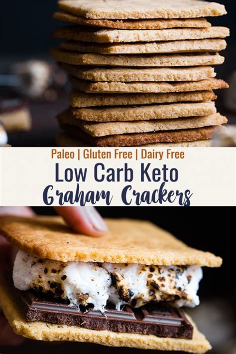 First of all, i just love the concept of diabetic friendly desserts! Low Carb Gluten Free Graham Crackers - These healthy ...