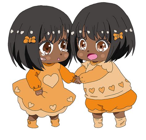 Twin Baby Girls Digital Art By Anime Roome Fine Art America