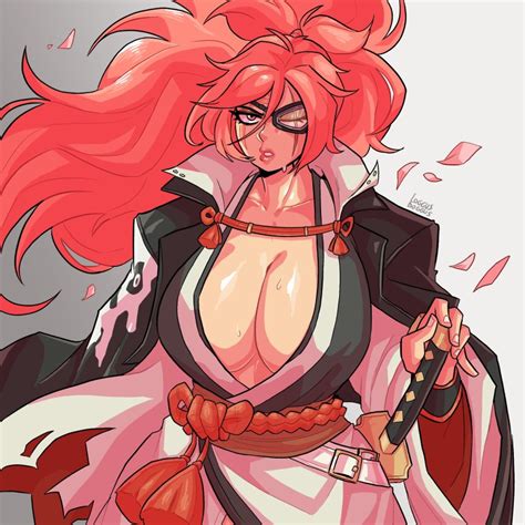 Log Dog Baiken Guilty Gear Guilty Gear Strive Absurdres Highres