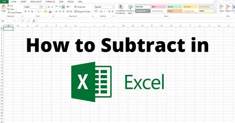 How To Subtract In Excel Using Formula Bcnom