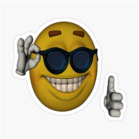 Smiley Face Sunglasses Thumbs Up Emoji Meme Face Art Board Print