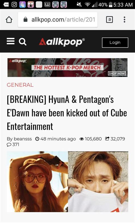 e dawn and hyuna kicked out of cube nu est 1 amino