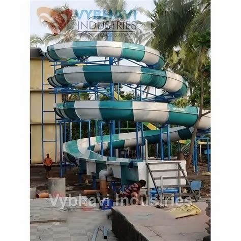 Frpfibre Reenforced Plastic Spiral Water Slide From 35ft Height At Rs