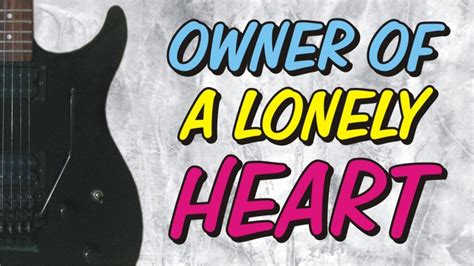 Yes Owner Of A Lonely Heart Guitar Cover Youtube