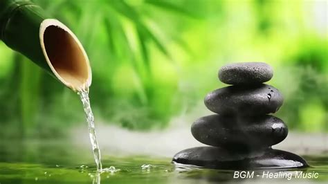 Relaxing Music With The Sound Of Nature Bamboo Water Fountain Healing