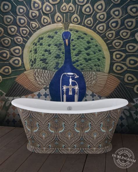 Bathrooms weren't traditionally very colorful spaces; Pin by Hurlingham The Bath Company on Perfectly Peacock ...