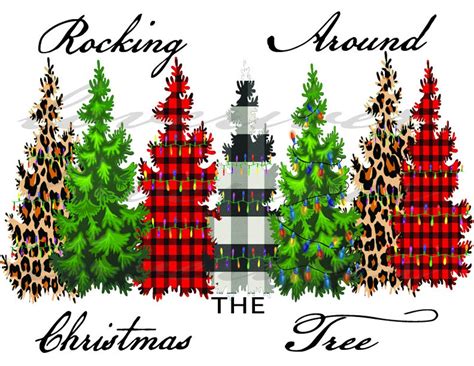 Christmas Rocking Around The Christmas Tree Digital Downloads Png Etsy
