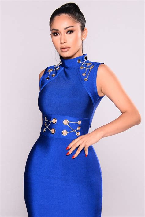 Change This Love Bandage Dress Royal Bandage Dress Fashion Nova Dress Blue Homecoming Dresses