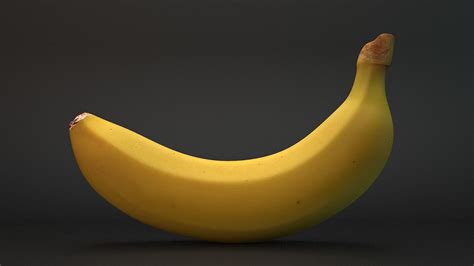 Realistic Banana 3d Model Low High Cgtrader