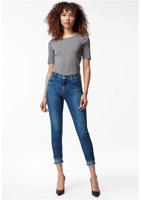 J Brand 835 Mid Rise Crop Skinny Jeans Hewes