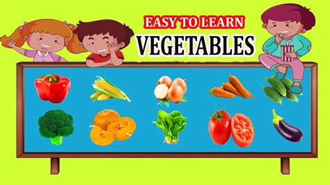 Easy To Learn Vegetables I Kids I Dtd18092020 Youtube