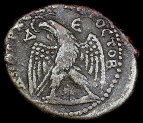 Elagabalus Tetradrachm Eagle Standing Antioch Mint Roman