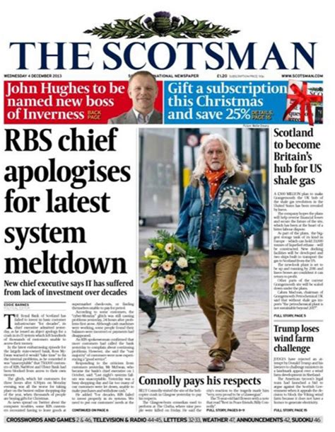 Scotlands Newspapers On Wednesday Bbc News