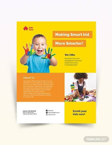 Free 32 Daycare Flyer Templates In Ms Word Psd Ai Eps Indesign