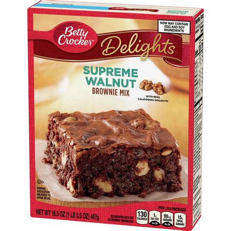 Betty Crocker Delights Supreme Walnut Brownie Mix 165 Oz
