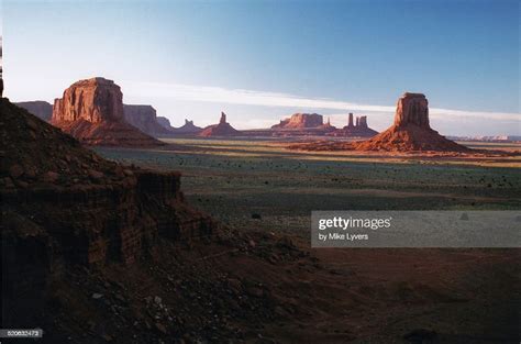 Monument Valley At Dusk High Res Stock Photo Getty Images
