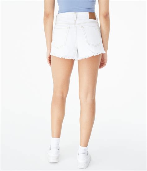 aeropostale womens high rise denim shorty shorts ebay