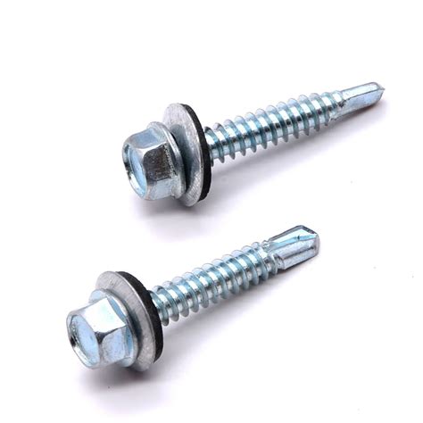 Hexagon Head Self Drilling Screw And Tapping Screw With Washer Zinc