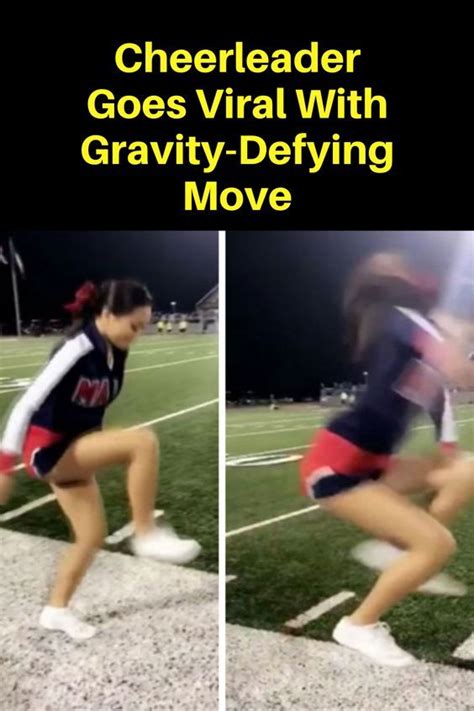 Cheerleader Goes Virtual With Gravity Defying Move On The Football Field In This Video