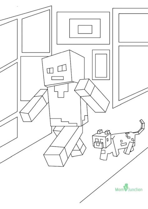 Minecraft Alex Coloring Coloring Pages