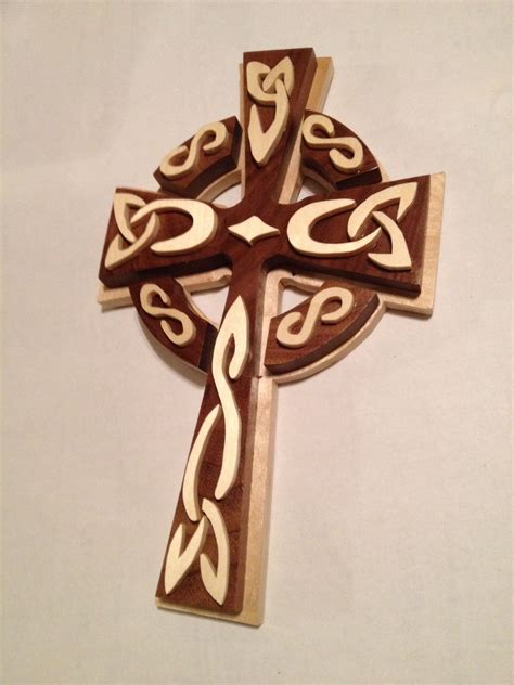 Wood Cross I Made Today Walnut And Aspen On Birch Plywood Wooden