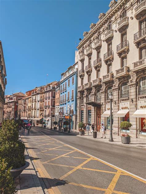 Granadas Main Shopping Street In 2021 Beautiful Places In Spain