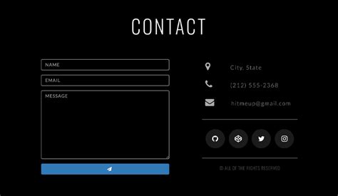 Free HTML Contact Form Examples UI Fresh