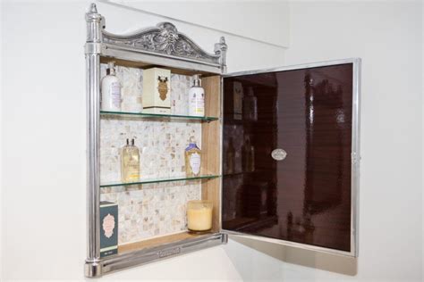 But finding a stylish, and affordable, medicine cabinet can be like two mirrored doors swing out to reveal five adjustable glass shelves. Bathrooms Design Large Mirrored Medicine Cabinet Built In ...