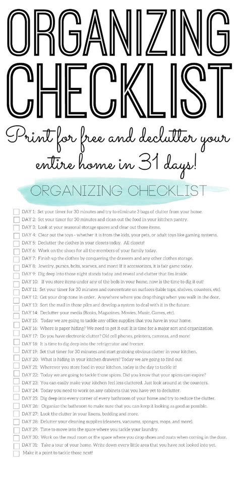 Easy Declutter Challenge 200 Small Things To Throw Away Free Printable