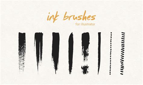 Free Ink And Pen Brushes For Illustrator Dreamstale