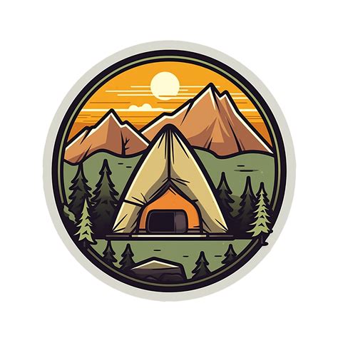 Camp Logo Camp Png Outdoor Camping Large Sticker Camping Sticker