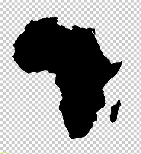 Africa Map Png Clipart Africa Black Black And White Blank Map